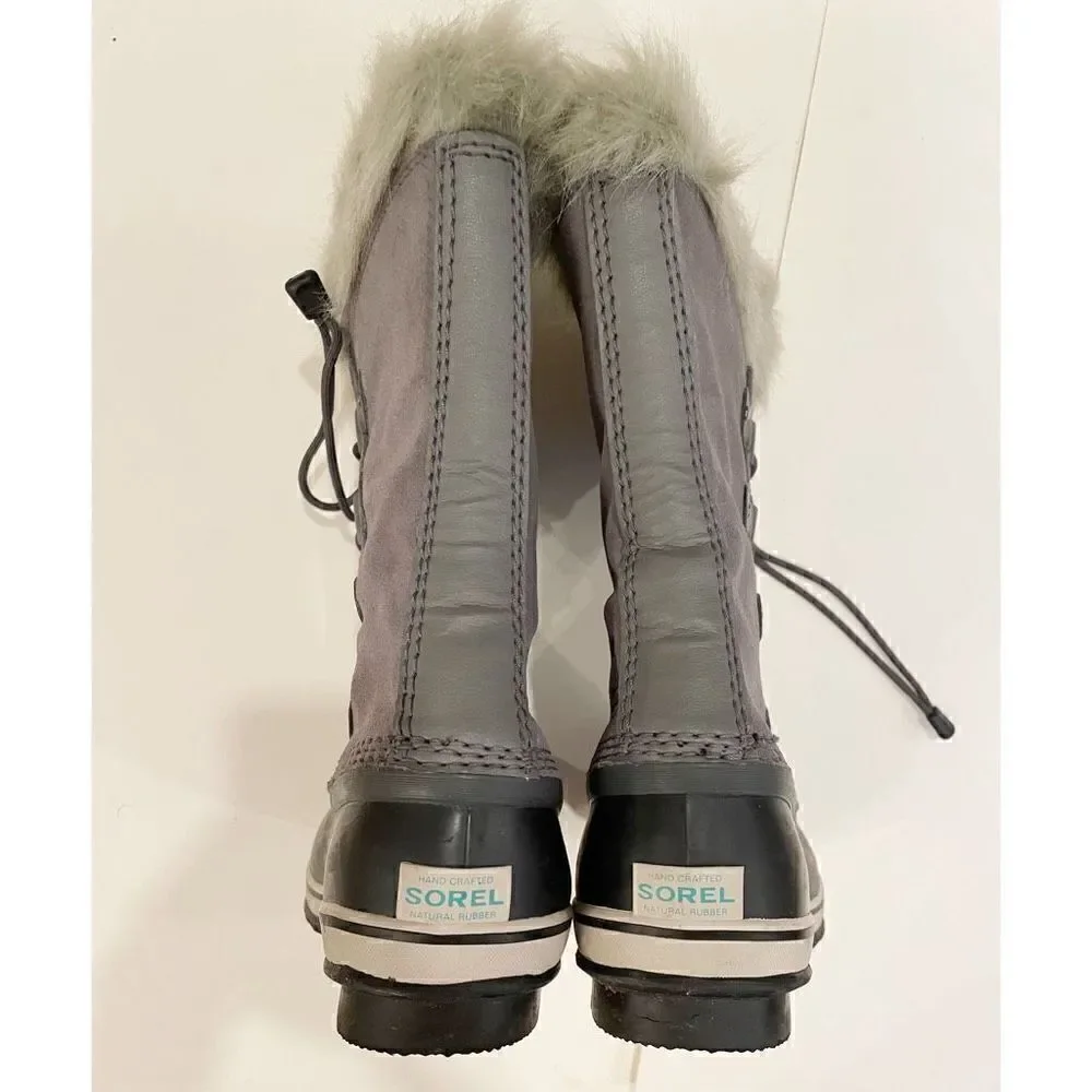 Sorel Joan Of Arctic Winter Snow Boot  Waterproof size 6 Grey Apres Ski